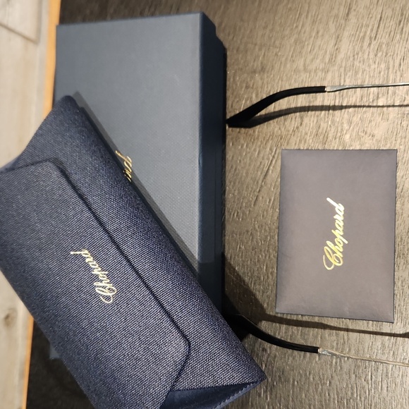 NWT Chopard SCGC33M 60/15/140 Silver Aviator Sunglasses - Picture 2 of 12